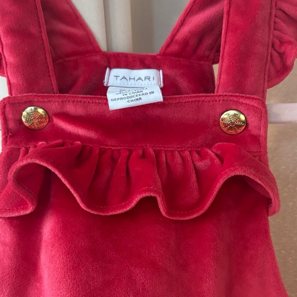 Tahari Red Ruffle Diaper Cover - Picture 5 of 6